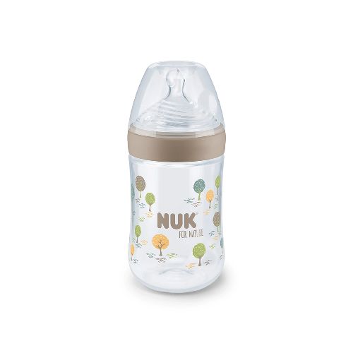 Lactancia / Biberones y accesorios Nuk For Nature Biberón 260ml Silicona Crema