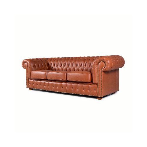 Sofá Chesterfield Novo - Cuero Advanced - 3 cuerpos - Terracota - (Preventa) — NYR Uruguay