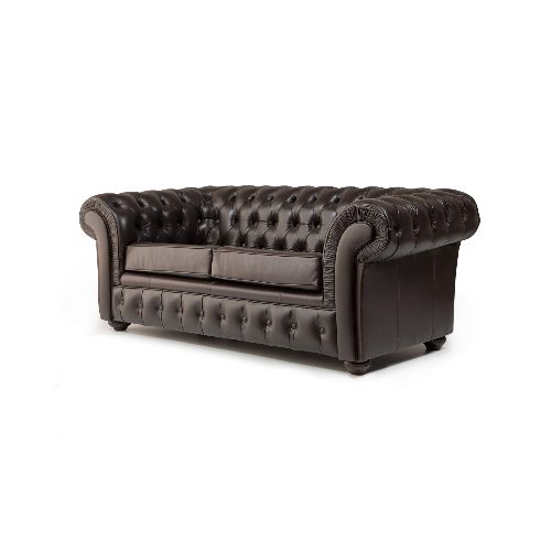 Sofá Chesterfield Divo - Cuero Natural - 2 cuerpos - A fabricar — NYR Uruguay