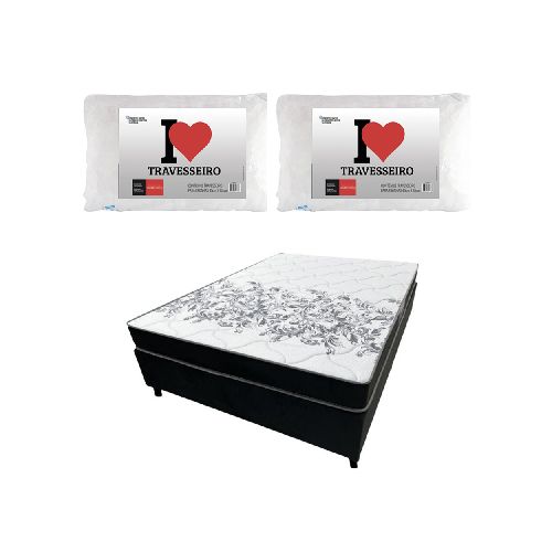 Lo quiero todo - Sommier Colchon Dormitorio 2 Plazas Con Almohadas