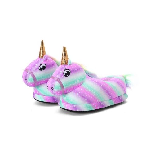 Pantuflas Diseño Unicornio Suaves y Calentitas para Niñas - Rosa