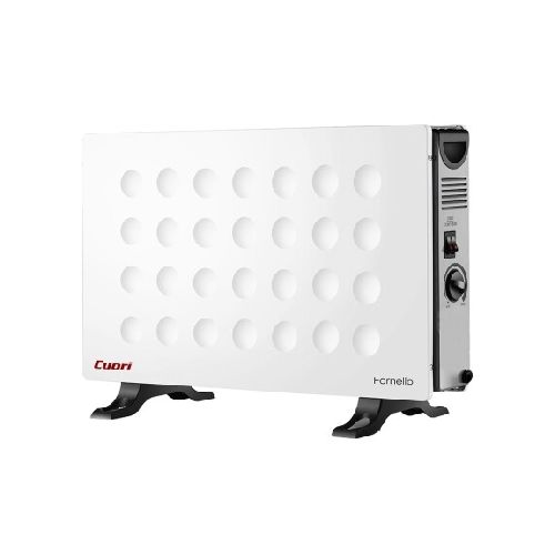 Calefactor Convector de Piso 3 Niveles 2000W Cuori Fornello - Blanco