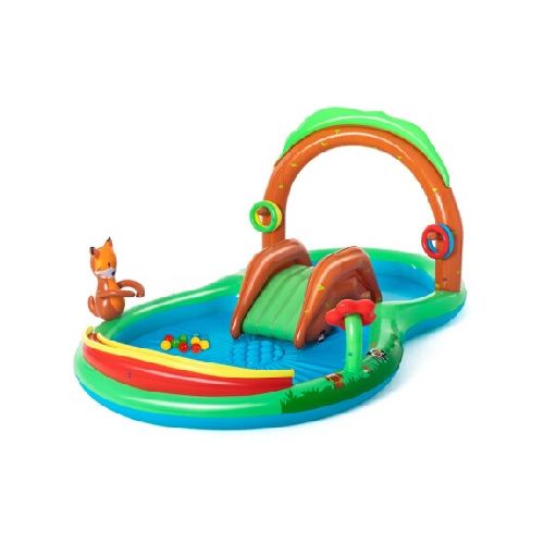 Piscina Inflable Bestway Niños Parque De Diversiones Bosque - Multicolor