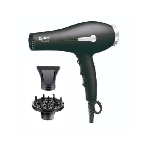 Secador de Pelo Iónico Pro 2Vel y 3Temp 2200W Cuori Capelli - Negro