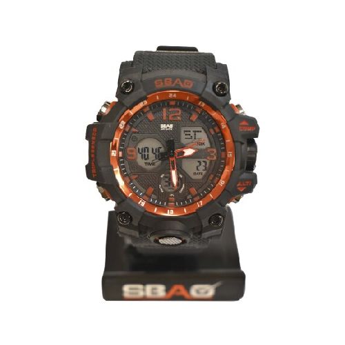 Reloj Deportivo de Pulsera con Pantalla Luz Led para Hombre - Rojo