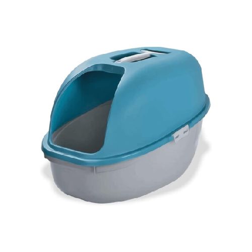 Baño Sanitario Arenero Ecoamigable p/Gato Rimax c/Tapa Pala - Azul