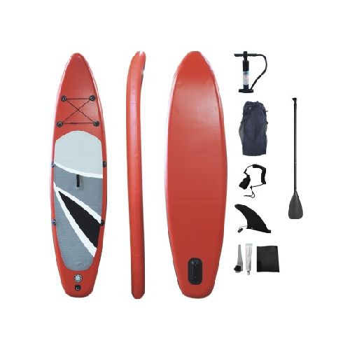 Tabla Stand Up Paddle Sup 320 + Remo + Inflador + Bolso - Rojo