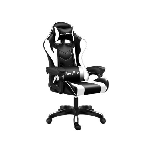 Silla Gamer Ergonómica Reclinable Posabrazos Y Cojines - Blanco