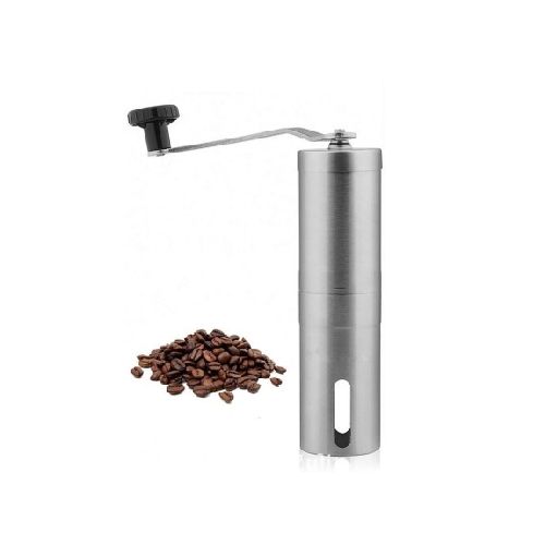 Molinillo de Café Molino Manual Regulable Inoxidable - Plateado