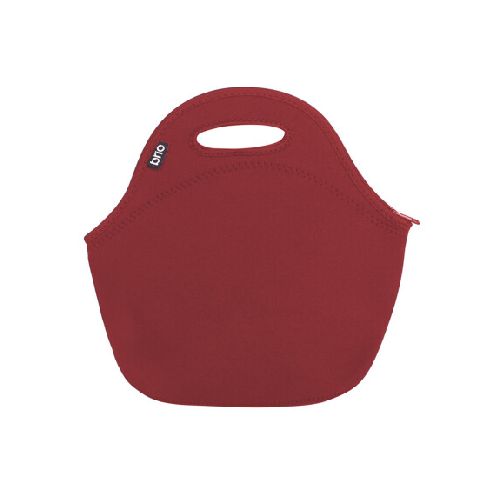 Lunchera de Neopreno Brio Bolso Térmico Bebida Comida c/ Asa - Rojo Liso