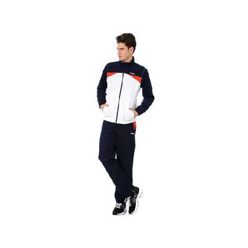 Equipo Deportivo Campera Pantalón Reebok Hombre Ts Woven - Azul/blanco