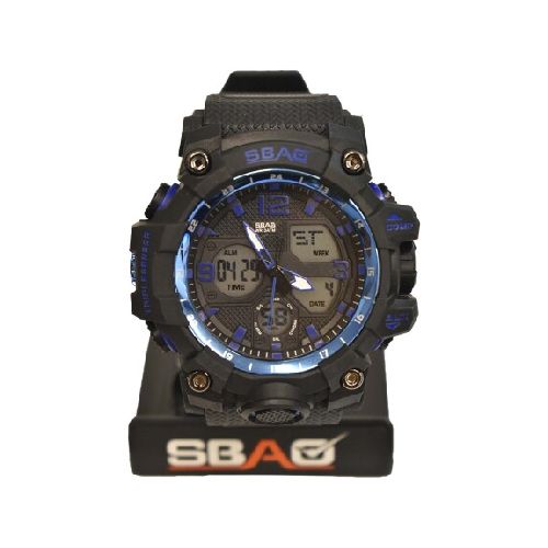 Reloj Deportivo de Pulsera con Pantalla Luz Led para Hombre - Azul