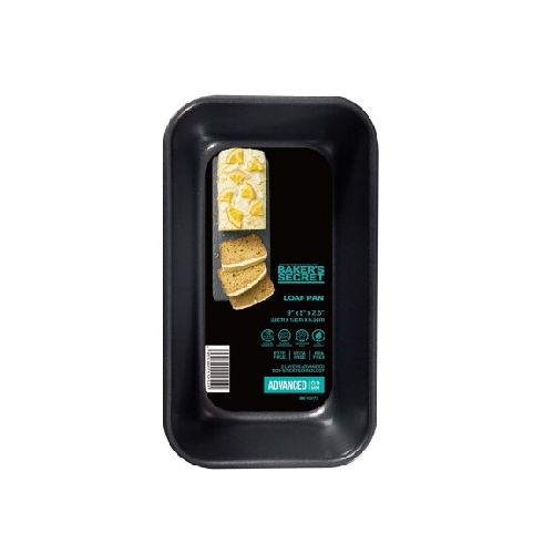 Budinera Antiadherente Molde Pan 23x13x6.5Cm Baker's Secret - Negro