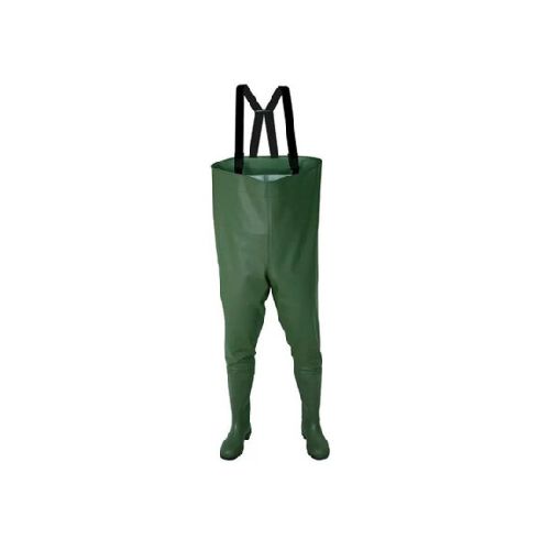 Wader Pantalon Para Pesca Completo Pvc Super Resistente - Verde