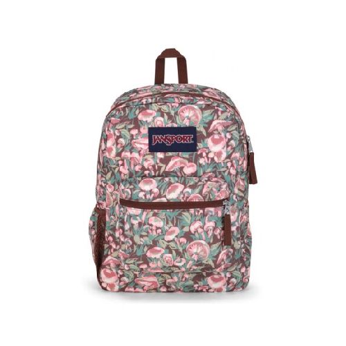 Mochila Escolar Jansport Cross Town Original Unisex Urbana - Painterly Mushrooms