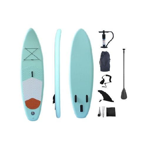 Tabla Stand Up Paddle Sup HT10 + Remo + Inflador + Bolso - Celeste