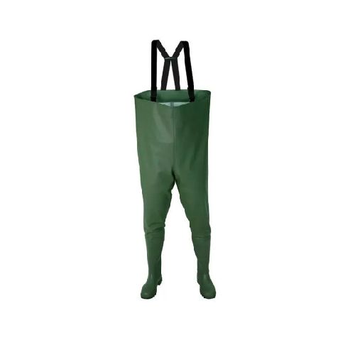 Wader Pantalon Para Pesca Completo Pvc Super Resistente - Verde Militar