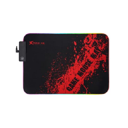 Mouse Pad Gamer Luz RGB 35x25Cm Antideslizante Xtrike MP-602 - Negro