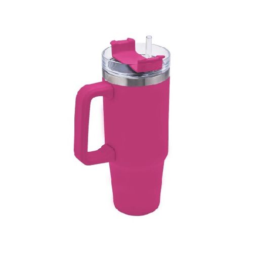 Taza Termo Jarra Térmica Viaje Acero Inox 1200Ml Frío Calor - Fucsia