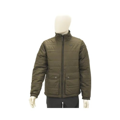 Campera Abrigo Impermeable Acolchada p/ Hombre Parka Reebok - Pardo