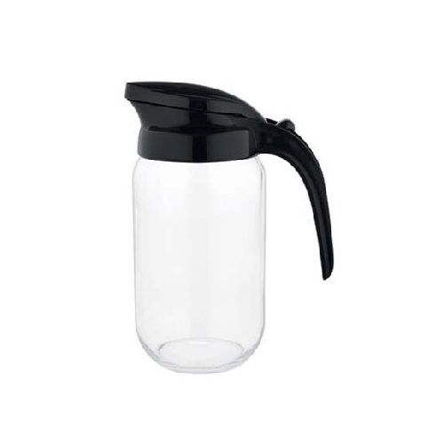 Jarra de Vidrio 1500Ml con Tapa y Asa Plásticas Beluga Renga - Negro