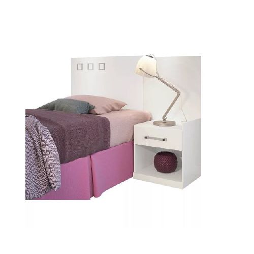 Respaldo Somier Cama Sommier 1 Cajon Mesas De Luz 224066