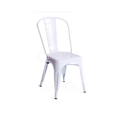 Silla TOLIX Metalica Moderna Comedor Blanco