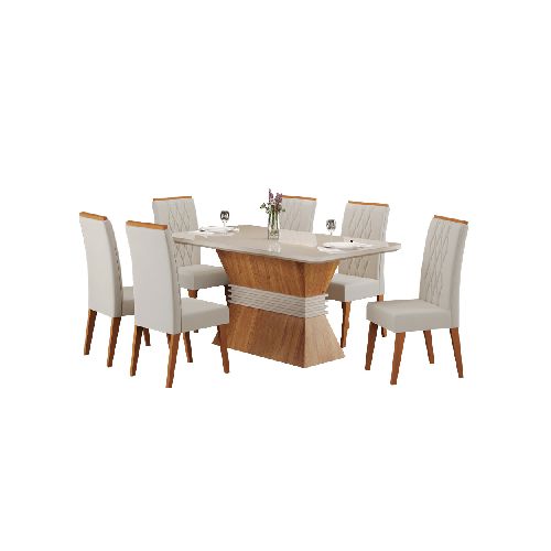 Juego Comedor Mesa 6 Sillas Living Everest