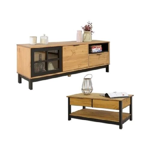 Promo - Rack de tv + mesa de living Linea Denise