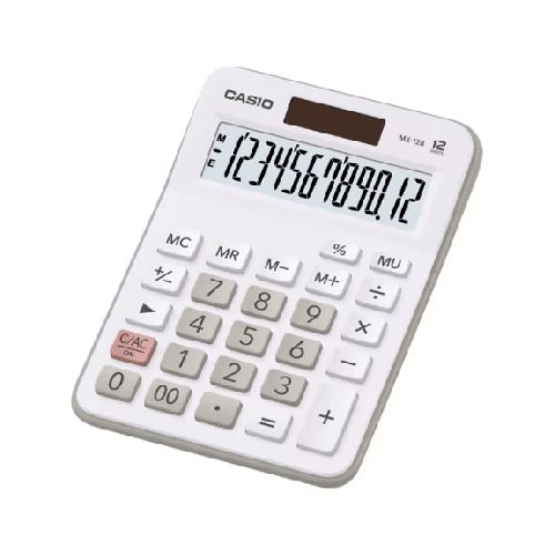 Calculadora Escritorio MX12 Casio Blanca