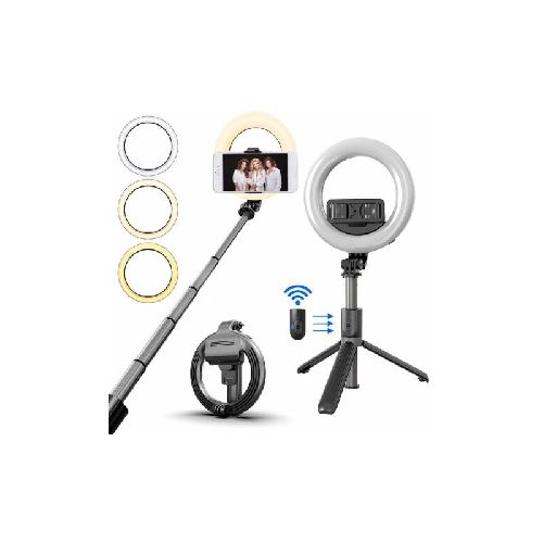 Aro de luz / Selfie stick / Bluetooth / Trípode con luz de anillo /  LED 5