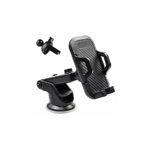 Soporte de celular para auto / universal / con ventosa y clip / regulable  