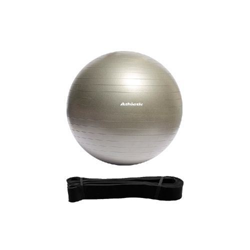 Pelota Athletic 65 cm + Banda Elástica 32mm Active Training