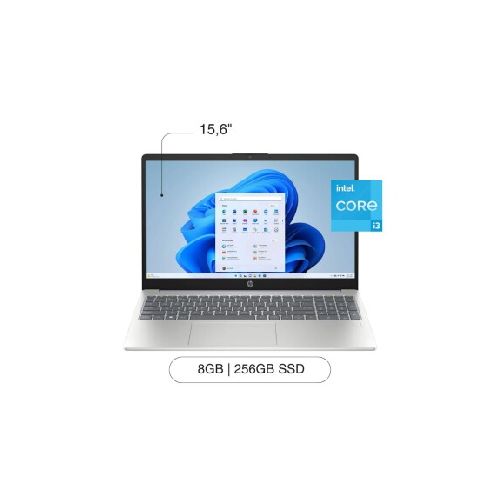 Notebook HP 15-FD0131WM 15,6' 256GB / 8GB RAM I3-N305 W11H — AMV Store