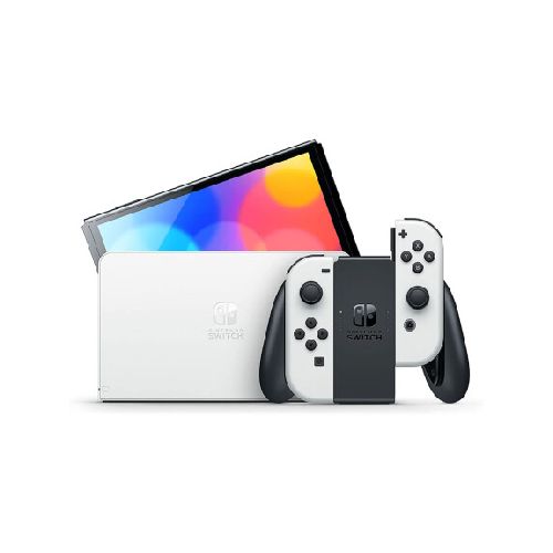 Nintendo Switch OLED 64GB Standard color blanco y negro — AMV Store