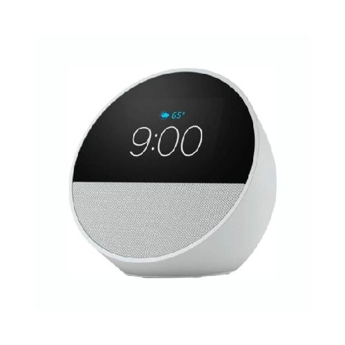 Asistente Virtual AMAZON ECHO SPOT Smart Alarm Clock Con Alexa - White — AMV Store