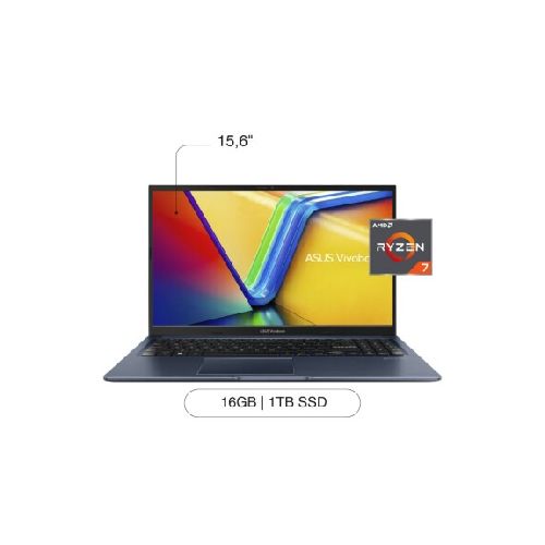 Notebook ASUS Vivobook 15 15,6' FHD 1TB / 16GB R7-7730U W11H — AMV Store