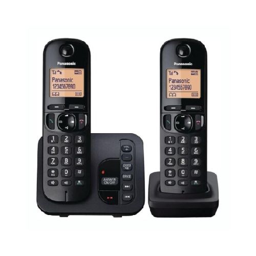 Teléfono Inalámbrico PANASONIC KX-TGC222 Doble Base - Negro — AMV Store