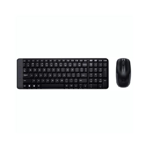 Teclado Inalámbrico Español LOGITECH MK220 + Mouse Inalámbrico Black — AMV Store