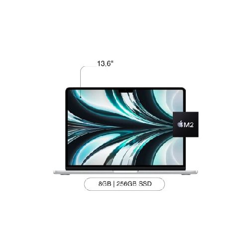 APPLE Macbook Air MLXY3LLA 13.6' 256GB SSD / 8GB M2 Chip - Silver — AMV Store