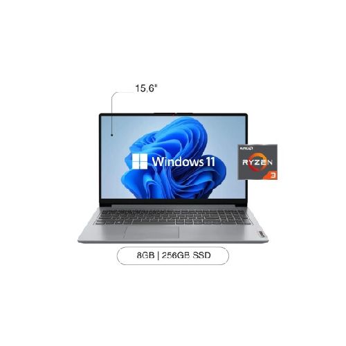 Notebook LENOVO IP1 15.6'' FHD 256GB / 8GB Ryzen 3-7320U W11 Silver — AMV Store