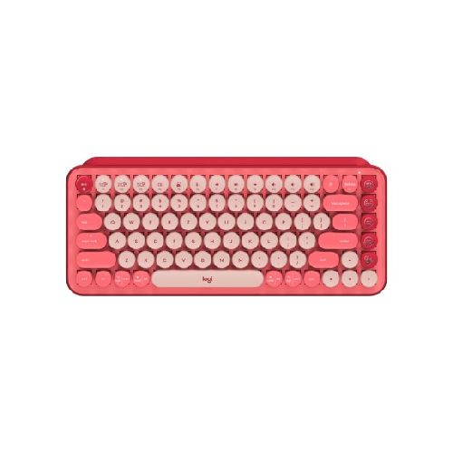 Teclado Mecánico Inalámbrico LOGITECH Pop Keys BT - Coral Rose — AMV Store