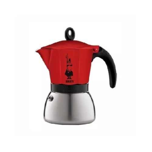 Cafetera Italiana BIALETTI Moka Induction 6 Tazas - Roja — AMV Store