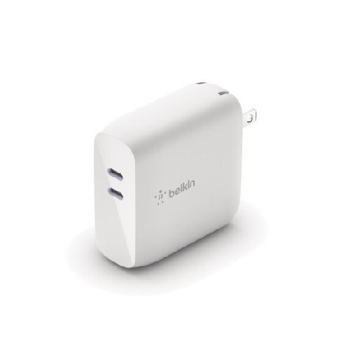 Cargador De Pared BELKIN Dual Usb-c Pd 60W Carga Rápida - Blanco — AMV Store