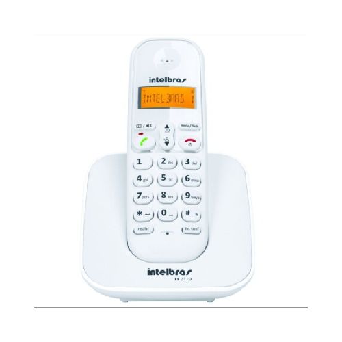 Teléfono Inalámbrico Digital INTELBRAS TS-3110 Ergonómico - Blanco — AMV Store