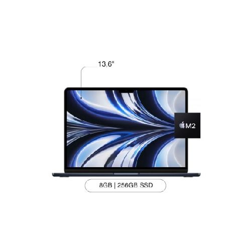 APPLE Macbook Air MLY33LL/A 13.6' 256GB SSD / 8GB M2 Chip - Midnight — AMV Store