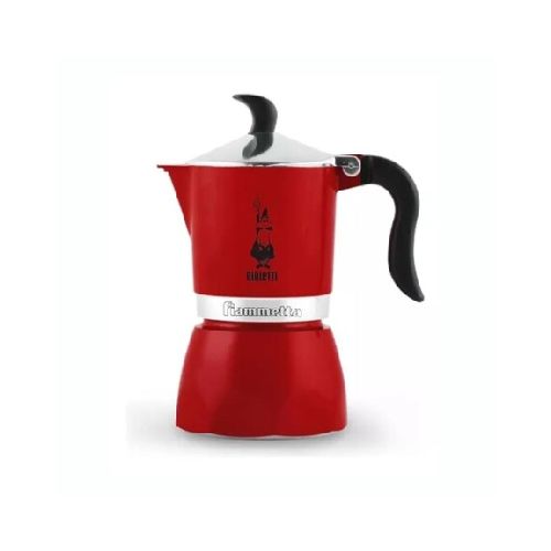 Cafetera Italiana BIALETTI Fiametta 3 Tazas Roja — AMV Store