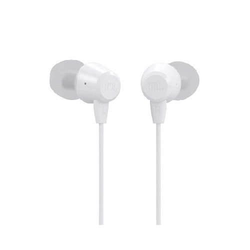 Auriculares Cableados JBL C50HI Con Micrófono - White — AMV Store