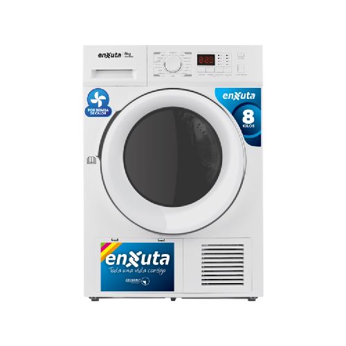 Secarropas Carga Frontal Blanco Por Bomba de Calor de 8 kg Enxuta SENX980BC Marca: Enxuta