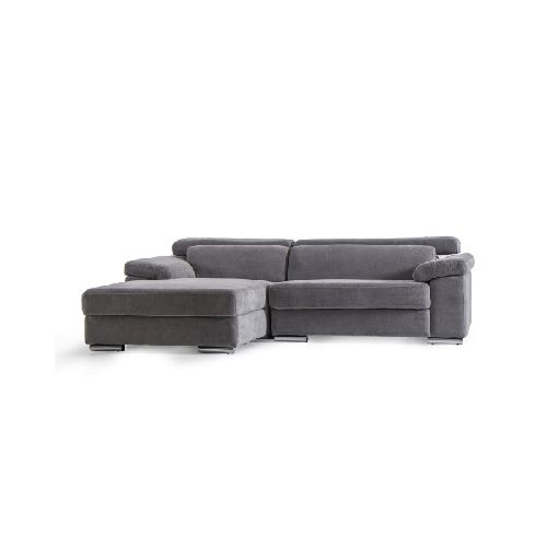 Sillón rinconera 2 cuerpos gris oscuro modelo: Calais Marca: Satec